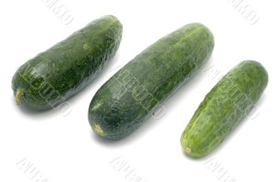 Three cucumbers