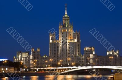 Building and River and Bridge