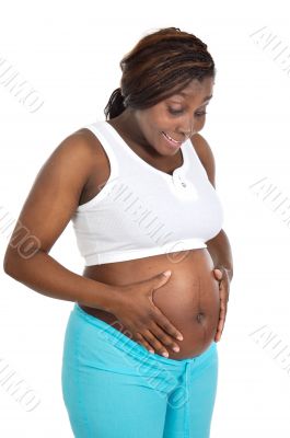 Attractive pregnant woman