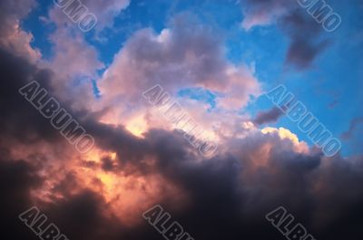 vanilla sky in horror style