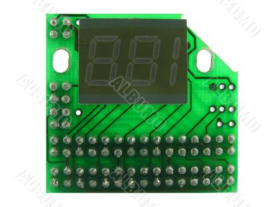 The electronic counter.