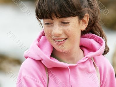 Girl with freckles