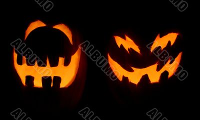 Two Scary Pumpkins
