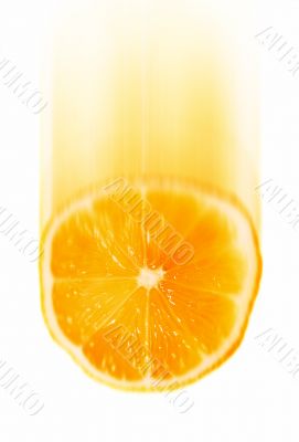 Falling Orange Slice