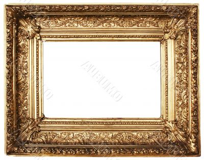 Ornamented Picture Frame Gold - Path Included