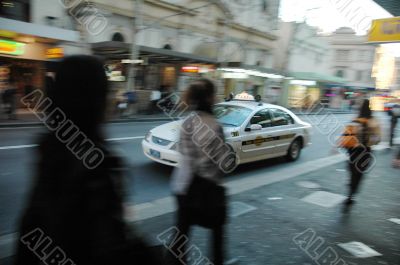 taxi passing by