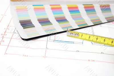 Architectural plan and color guide