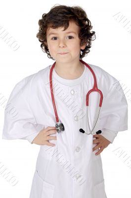 Adorable future doctor