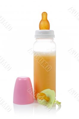 Baby bottle and pacifier