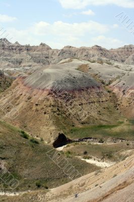 colorful badlands