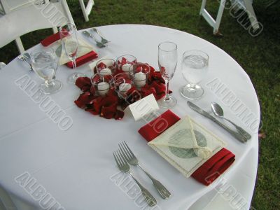 Wedding Table Setting