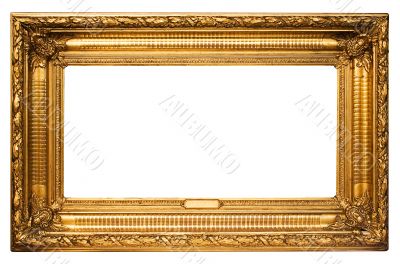 Wide Golden Picture Frame w/ Path