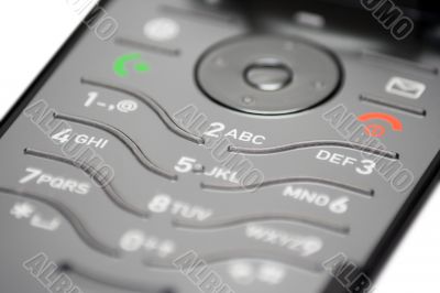 Cell Phone Keypad - Close View