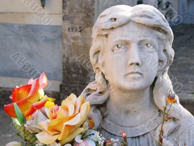 Female Graveyard Statue