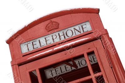 British Phone Box w/ Path - Close View