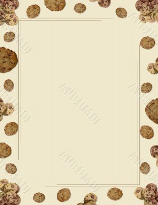 Choc chip cookie border