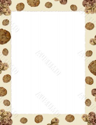 Choc chip cookie border