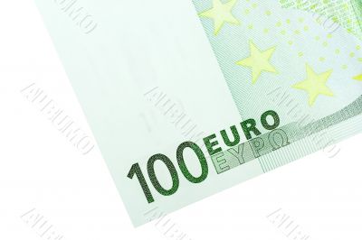 Corner of One Hundred Euro Banknote