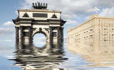 triumphal arch in Moscow city