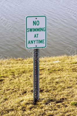 no swimming