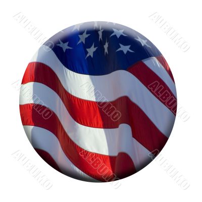 Tilted US Flag