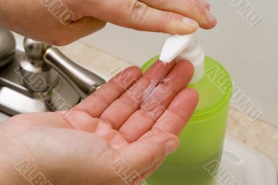 washing hands