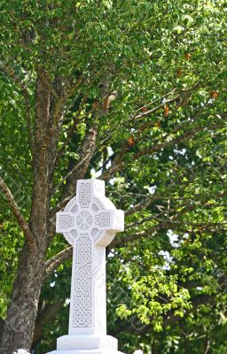 White Granite Cross