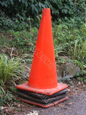 orange construction cone