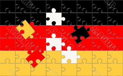 puzzle of the german flag puzzle of the german flag