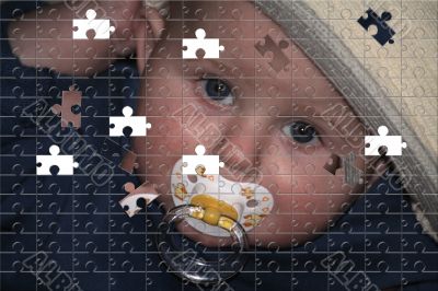 puzzle of a baby puzzle of a baby