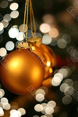 Christmas golden ball