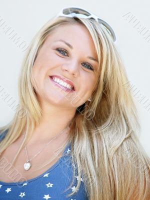 Beautiful blond woman