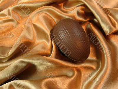 Easter egg on satin