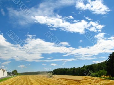 blue and cloudy sky