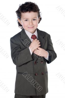 adorable child with elegant clothes