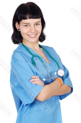 attractive lady doctor