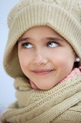 face of an adorable girl