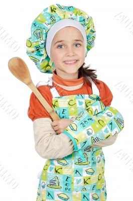 Adorable future cook