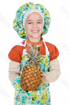 Adorable future cook