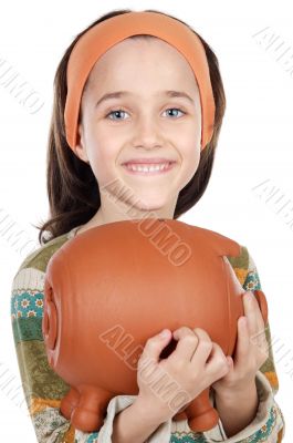 girl putting its savings