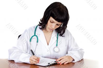 Attractive lady doctor