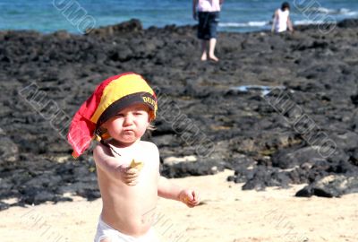 on the beach on the beach