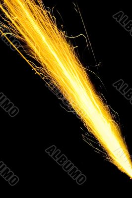 abstract ray of sparks