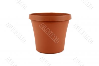 Plastic terracotta planter