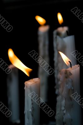 Candles in the altar