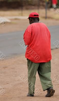 poverty african man