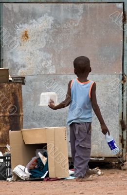 poverty african child