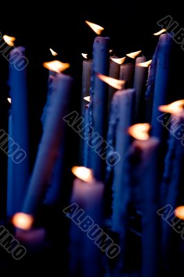 Candles in the altar