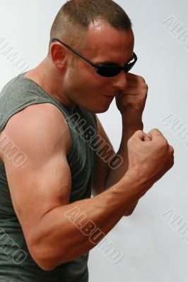 Muscular young man