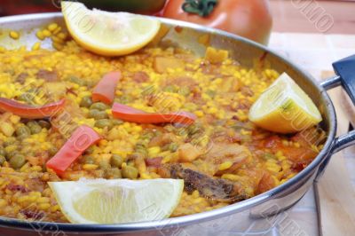 Spanish paella Spanish paella